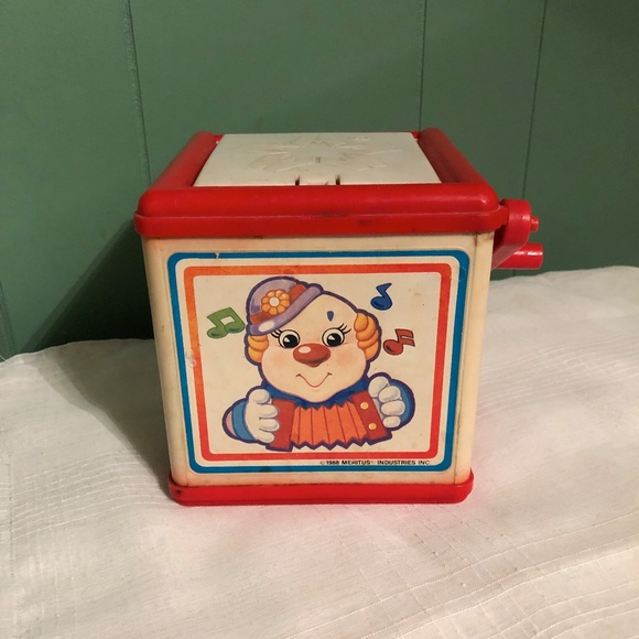 Meritus Industries Other - Vintage 1988 Musical Wind Up Jack In Box Clown Toy Meritus Industries Inc.